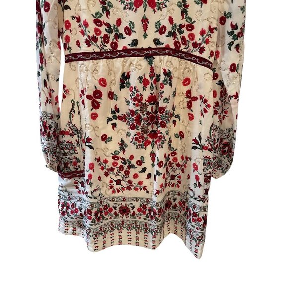Free People Russian Doll Long Sleeve Boho Floral Embroidered Size 2, NWT - Picture 2 of 8